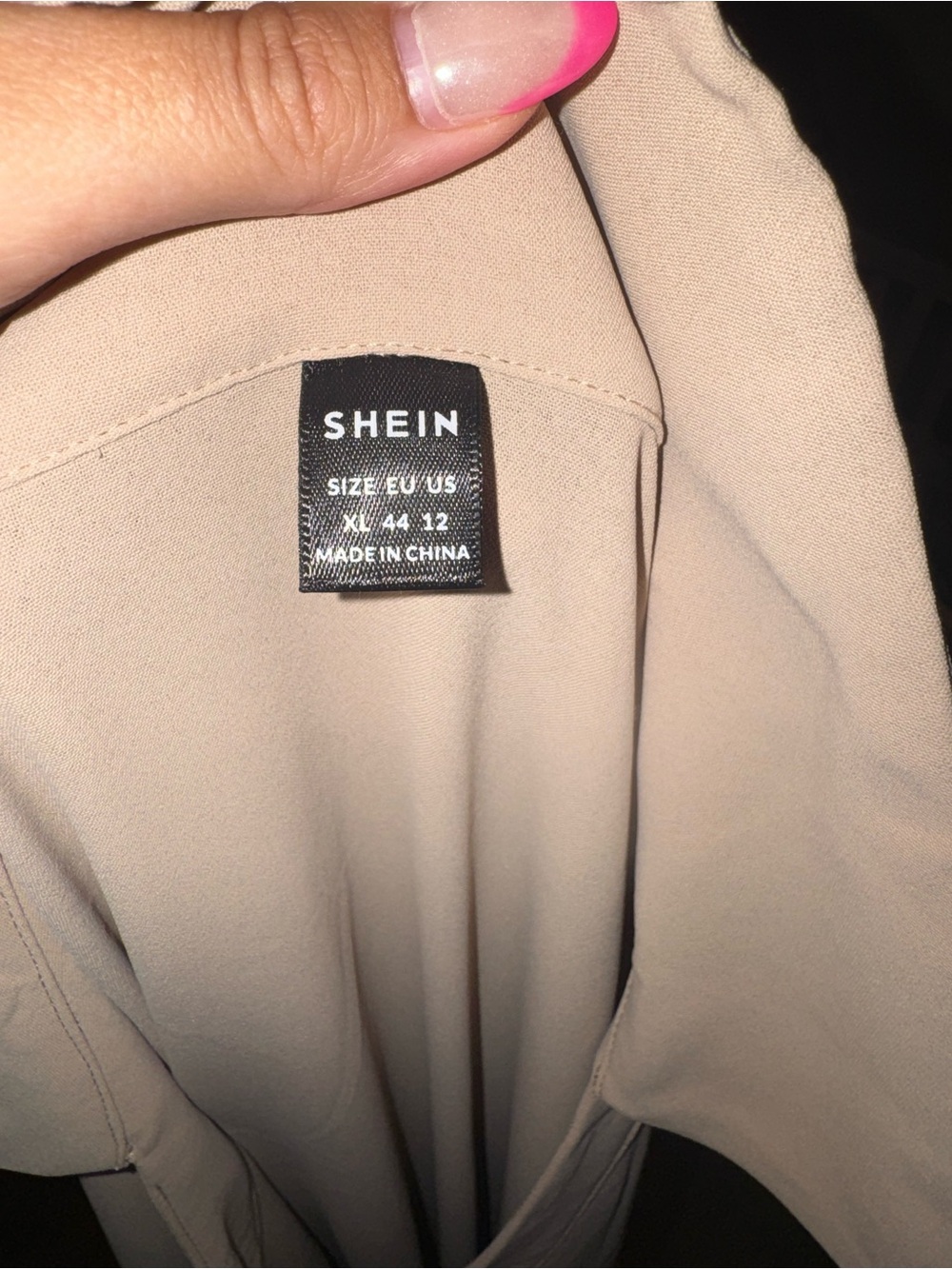 SHEIN Beige Women's Blazer Jacket